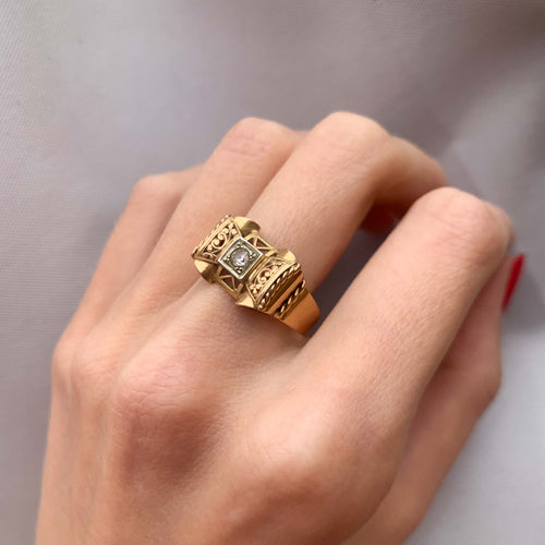 Bague 61 Bague Pont pierre blanche 58 Facettes 145