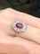 Bague Bague Rubis ovale et Diamants 58 Facettes