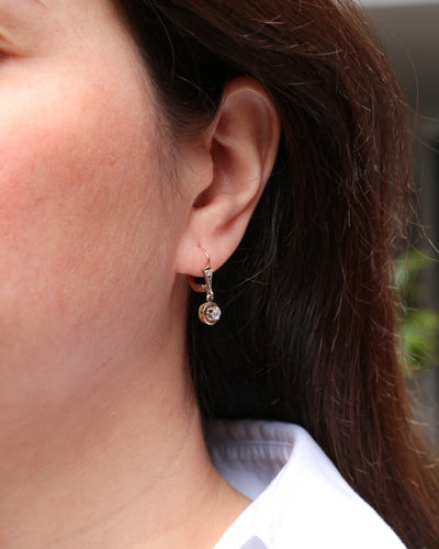Boucles d'oreilles Dormeuses Or et Diamants 58 Facettes 687
