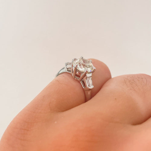 Bague 49 Bague Solitaire Diamants 58 Facettes