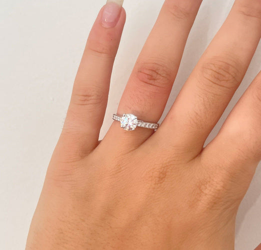 Bague 52 Bague Solitaire Diamants 58 Facettes