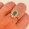 Bague 57 Bague Marguerite Emeraude Diamants 58 Facettes 1