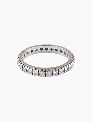 Bague 53 Alliance diamants or gris 58 Facettes