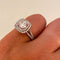 Bague 51 Bague Solitaire 1.22ct Blanc exceptionnel 58 Facettes 1