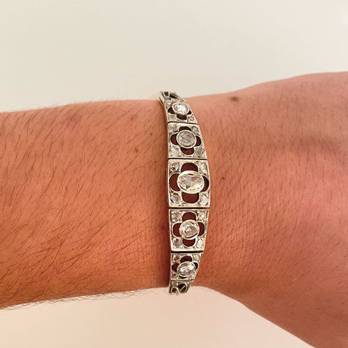 Bracelet Bracelet Art Déco Diamants 58 Facettes 1