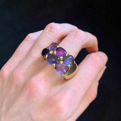 Bague 65 Bague POMELLATO Améthystes 58 Facettes