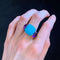 Bague Bague Pomellato Capri Turquoise Améthystes 58 Facettes