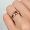 Bague Bague Vintage Or jaune Rubis Diamant 58 Facettes 1