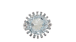 Bague 58 Bague vintage Aigue-marine 58 Facettes 32325