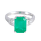 Bague 54 Bague Emeraude de Colombie Diamants 58 Facettes 324E110