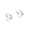 Boucles d'oreilles Dormeuses Perles, Diamants 58 Facettes