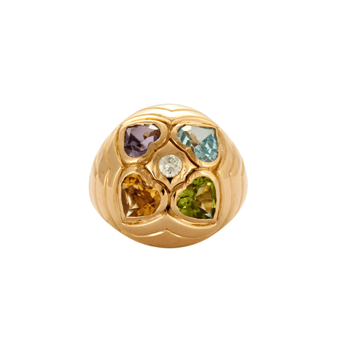 Bague 51 BULGARI – Bague Pierres fines Coeur Diamant 58 Facettes