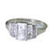 Bague Bague Art Déco escalier diamants 58 Facettes