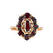 Bague 49.5 Bague Marguerite grenats 58 Facettes