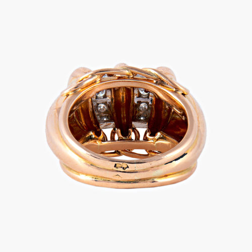 Bague 51.5 Bague or rose et diamants 58 Facettes P6L17
