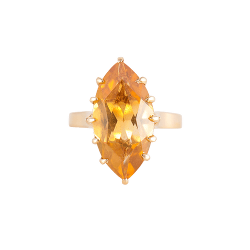 Bague 49 Bague Citrine marquise 58 Facettes JE208