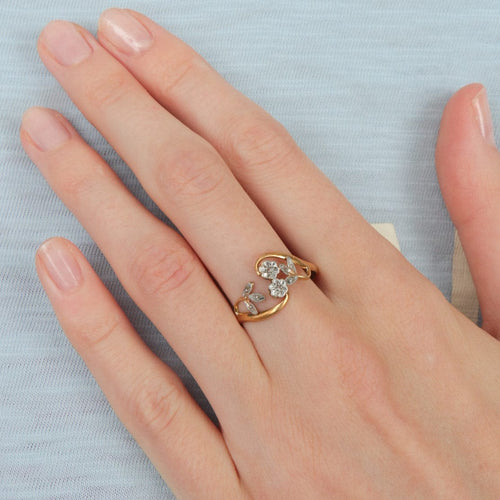 Bague 62 Bague Florale 58 Facettes JE213