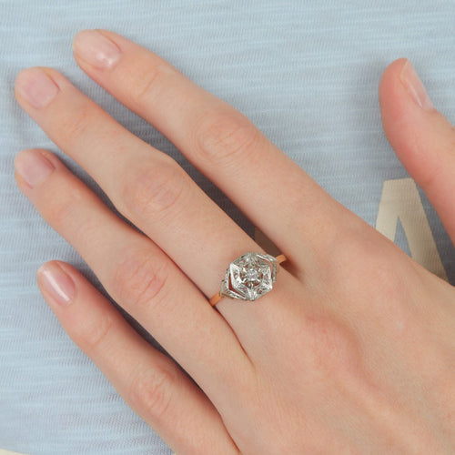 Bague 60.5 Bague style Art Déco 58 Facettes JE234