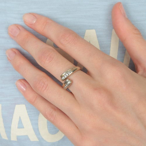 Bague 51 Bague ouverte Diamants 58 Facettes JE240