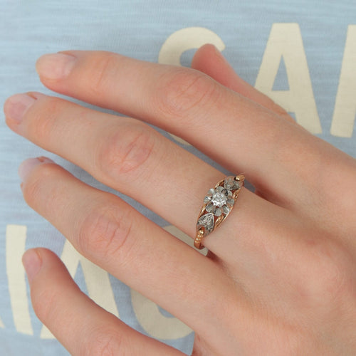 Bague 52 Bague Solitaire pierre blanche 58 Facettes JE201