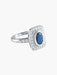 Bague 54 BAGUE  OR BLANC SAPHIR/DIAMANTS 58 Facettes 418 50070