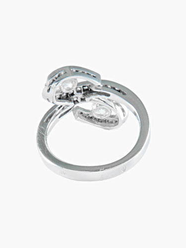 Bague 52.5 BAGUE OR GRIS TOUT DIAMANT 58 Facettes 422 00279