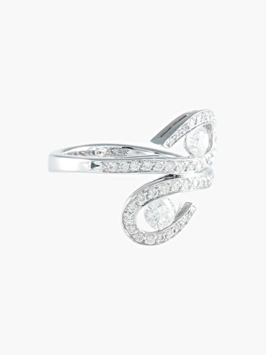 Bague 52.5 BAGUE OR GRIS TOUT DIAMANT 58 Facettes 422 00279