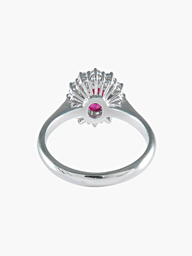 Bague 53 BAGUE MARGUERITE RUBIS DIAMANTS 58 Facettes 410 50000