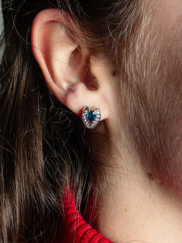 Boucles d'oreilles BOUCLE D'OREILLES OR GRIS SAPHIR 58 Facettes 47850008