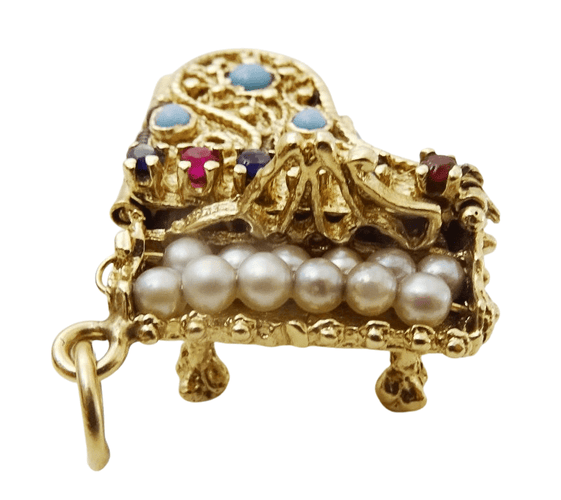 Pendentif Pendentif piano, en or jaune 58 Facettes