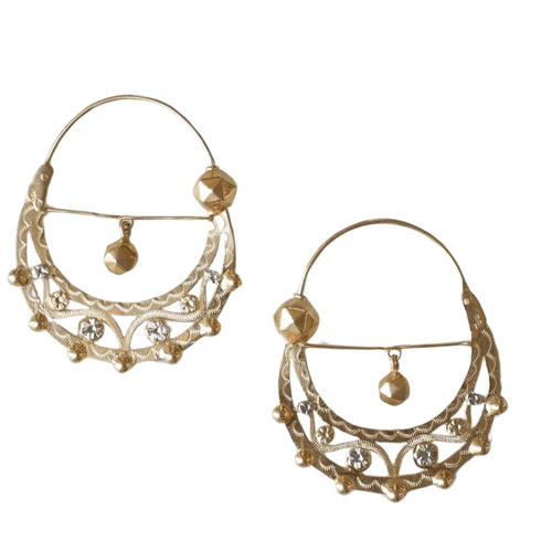 Boucles d'oreilles Boucles d'oreilles créoles Savoyardes en or 58 Facettes