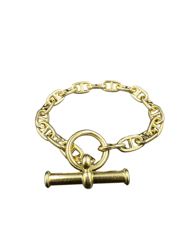 Bracelet HERMÈS - Bracelet Chaîne d’Ancre Vintage Or jaune 58 Facettes