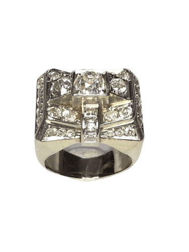 Bague Bague Tank Art Déco 58 Facettes 9