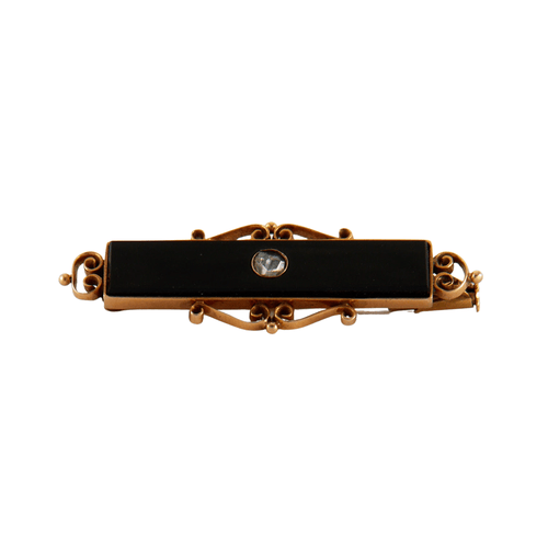 Broche Broche Barrette onyx 58 Facettes