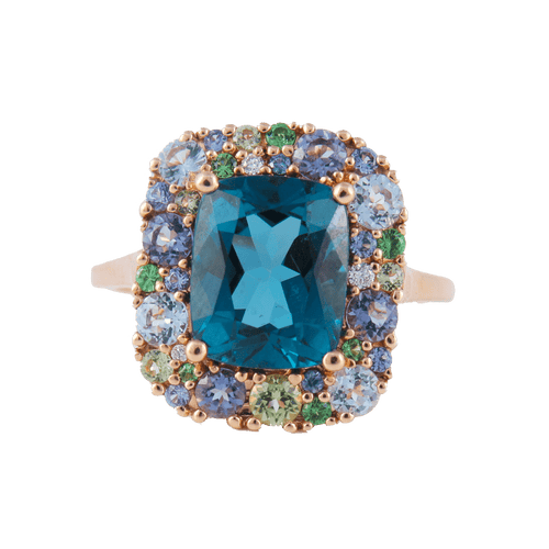 Bague 53 Bague Emotion Isabelle LANGLOIS Topaze 58 Facettes