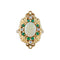 Bague 53 Bague Marquise Opale Emeraudes Diamants 58 Facettes