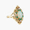 Bague 53 Bague Marquise Opale Emeraudes Diamants 58 Facettes