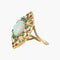 Bague 53 Bague Marquise Opale Emeraudes Diamants 58 Facettes