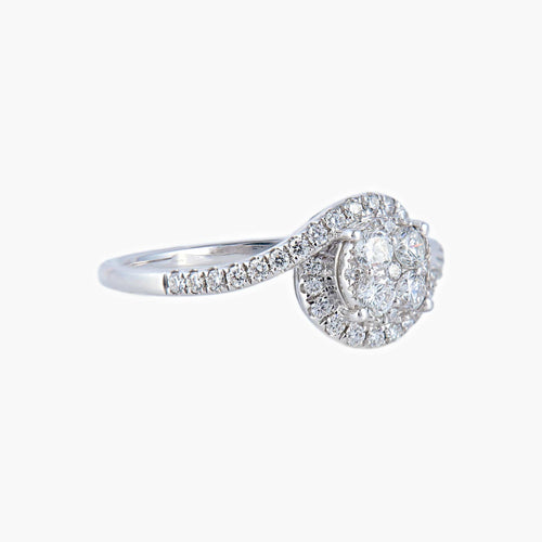 Bague Bague Tourbillon diamants en or blanc 58 Facettes