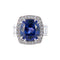 Bague 54 Bague Tanzanite entourage diamants 58 Facettes