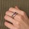 Bague 56.5 Bague double corps Saphir rose 58 Facettes HS2436