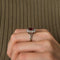 Bague Bague Marguerite Platine Rubis Diamants 58 Facettes 1