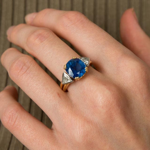 Bague 51 Bague double Saphir Diamants 58 Facettes HS20818