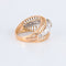 Bague 54 Bague ajourée bicolore Diamants 58 Facettes 1