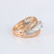 Bague 54 Bague ajourée bicolore Diamants 58 Facettes 1