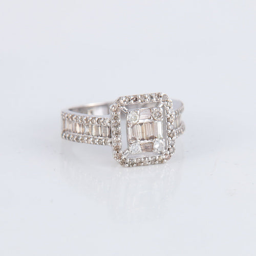 Bague Bague Illusion Diamants 58 Facettes 1