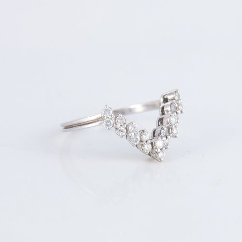 Bague 52 Bague V Diamants 58 Facettes 1