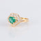 Bague 51.5 Bague Ballerine Coeur Emeraude Diamants 58 Facettes 1