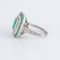 Bague 54 Bague Style Art Déco Emeraudes Diamants 58 Facettes 1