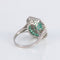 Bague 54 Bague Style Art Déco Emeraudes Diamants 58 Facettes 1